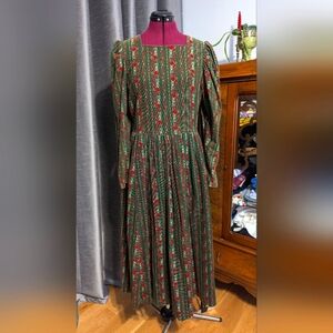 Vintage Laura Ashley 100% Cotton Corduroy Dress, Size 8, EUC